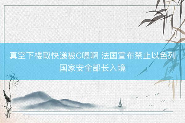 真空下楼取快递被C嗯啊 法国宣布禁止以色列国家安全部长入境