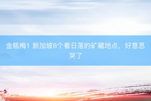 金瓶梅1 新加坡8个看日落的矿藏地点,好意思哭了