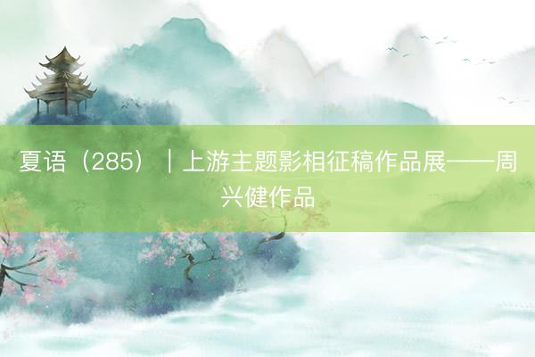 夏语（285）｜上游主题影相征稿作品展——周兴健作品